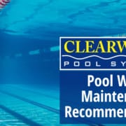 Pool Water Maintenance Recommendations
